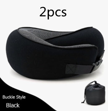 Almohada de Viaje Ergonómica | Soporte Cervical de Espuma Viscoelástica | Cojín en Forma de U para Avión, Oficina y Siestas