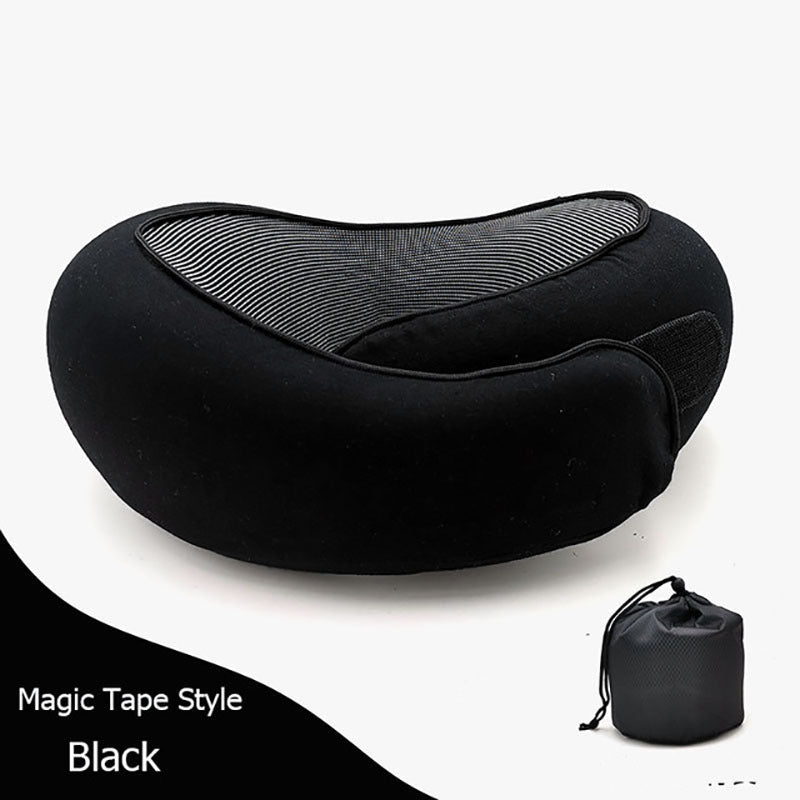 Almohada de Viaje Ergonómica | Soporte Cervical de Espuma Viscoelástica | Cojín en Forma de U para Avión, Oficina y Siestas