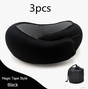 Almohada de Viaje Ergonómica | Soporte Cervical de Espuma Viscoelástica | Cojín en Forma de U para Avión, Oficina y Siestas
