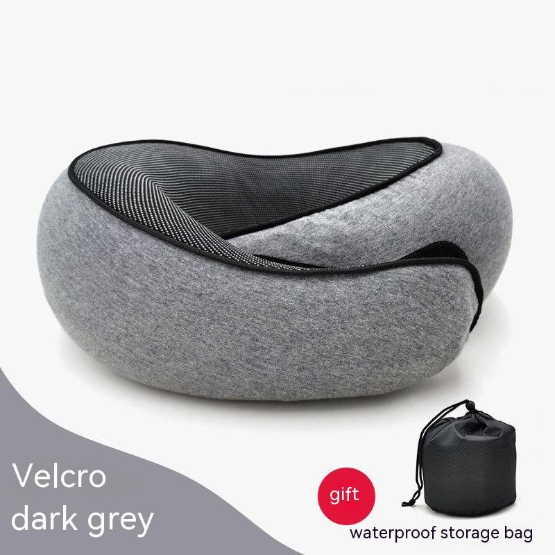 Almohada de Viaje Ergonómica | Soporte Cervical de Espuma Viscoelástica | Cojín en Forma de U para Avión, Oficina y Siestas